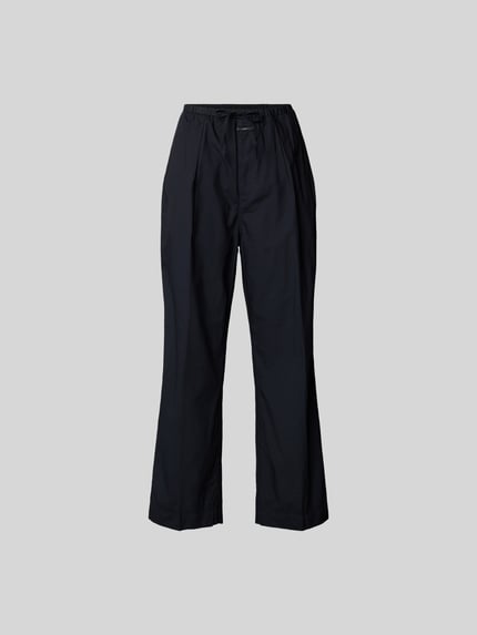 Closed Stoffen broek met elastische band Donkerblauw - 2