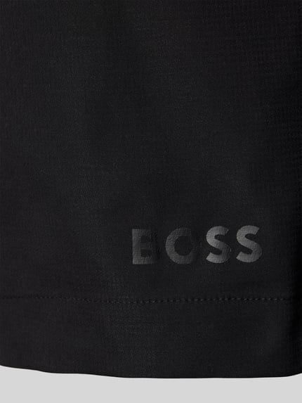 BOSS Relaxed Fit Badeshorts mit Label-Print Modell 'Atoll' Black 2