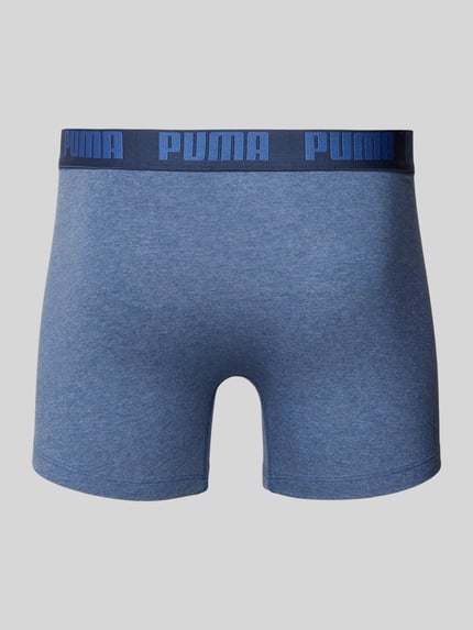 PUMA Trunks met labeldetail in set van 2 Jeansblauw - 3