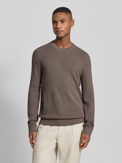 JOOP! COLLECTION Strickpullover aus Woll-Mix Modell 'Dariono' Beige 4