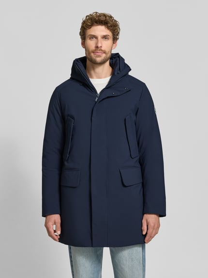 Save The Duck Jacke mit verdecktem Reißverschluss Modell 'WILSON' Marine 4