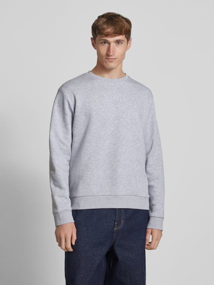 JACK & JONES Sweatshirt mit Rundhalsausschnitt Modell 'BRADLEY' Hellgrau Melange 4