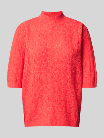 b.young Strickpullover mit 1/2-Arm Modell 'Miffa' Rot 2