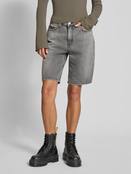Weekday Regular Fit Jeansshorts im 5-Pocket-Design Modell 'MONTEREY' Dunkelgrau 4