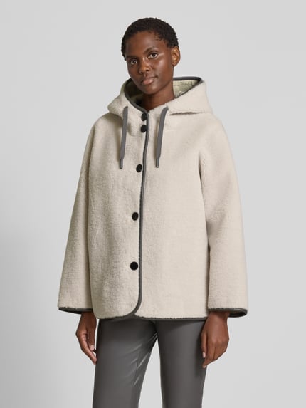 OAKWOOD Teddyjacke mit Kapuze Modell 'SEOUL' Beige 4