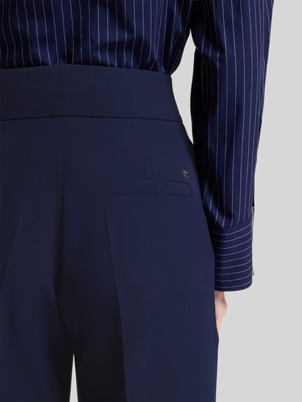 HUGO Wide Leg Hose mit hohem Bund Modell 'HIMIA1' Marine 3