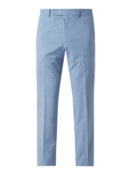 HECHTER PARIS Modern fit pantalon met scheerwol Lichtblauw - 2