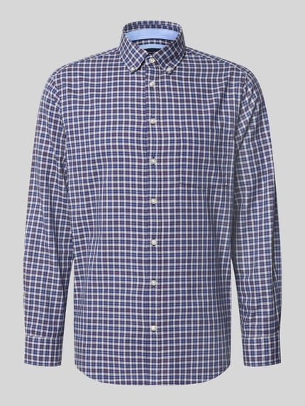 Regular Fit Freizeithemd mit Button-Down-Kragen Shop The Look MANNEQUINE