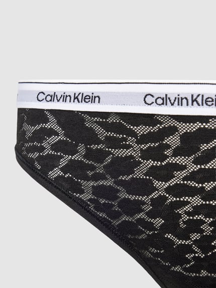 Calvin Klein Underwear Slip met label in band Zwart - 2