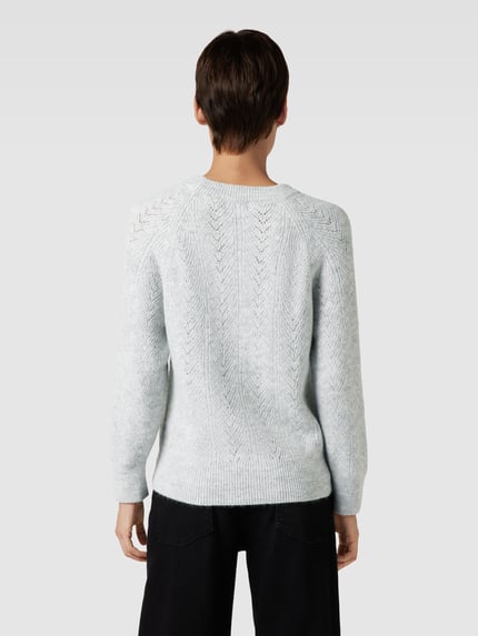 Apricot Gebreide pullover met effectgaren Zilver - 5