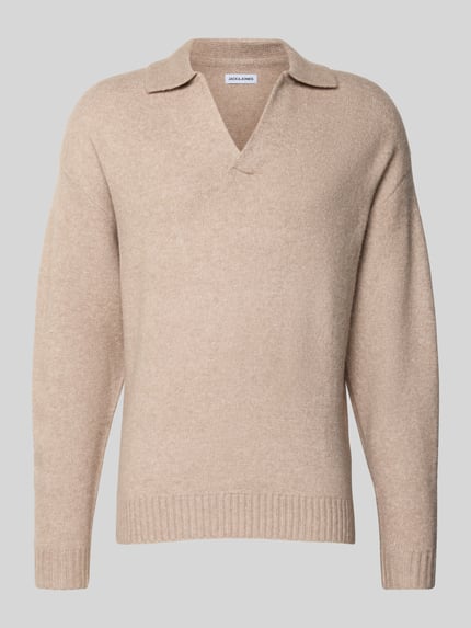 JACK & JONES Loose fit gebreide pullover met wol model 'SOHO' Offwhite - 2