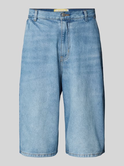 REVIEW Baggy Fit Jeans Shorts mit Eingrifftaschen - Jorts Hellblau 2
