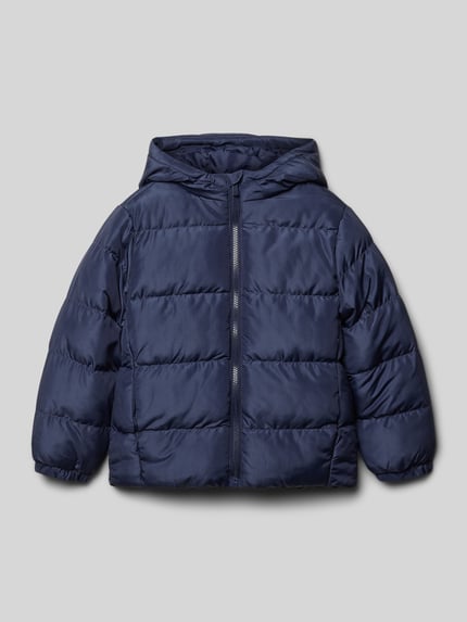Blue Seven Kurtka pikowana o kroju regular fit z kapturem Granatowy 1