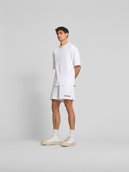 Dsquared2 Loose fit t-shirt met tunnelkoord Wit - 1