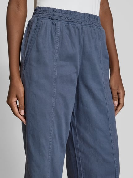 Jake*s Studio Woman Wide Leg Stoffhose mit elastischem Bund Jeansblau 3