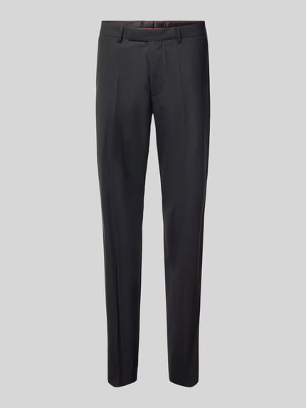 straight fit broek met persplooien model 'Totti' Shop The Look MANNEQUINE