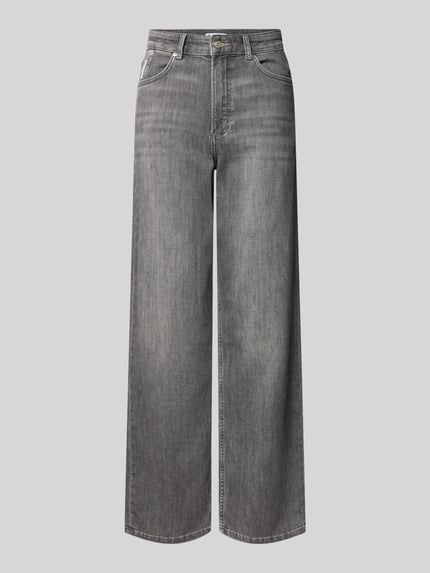 Marc O'Polo DENIM Straight Fit Jeans aus Baumwoll-Mix Modell 'Tomma' Anthrazit 2