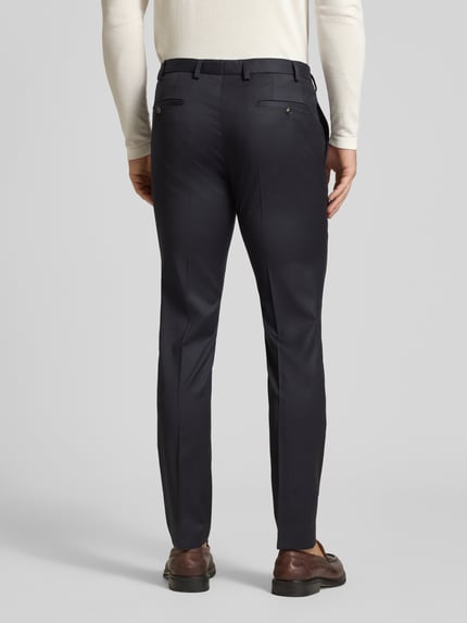 DIGEL Slim Fit Anzughose mit Bügelfalten Modell 'Move Apollo' Marine 5