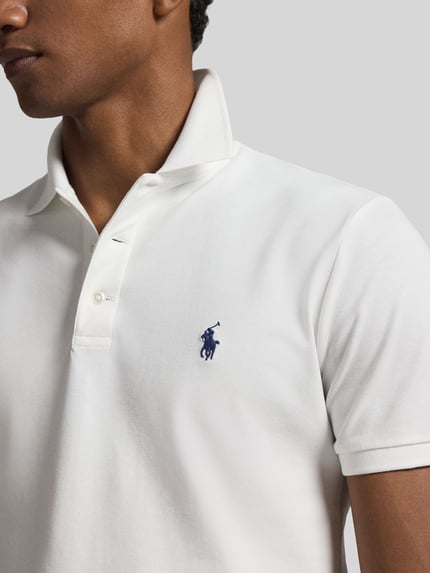Polo Ralph Lauren Regular Fit Poloshirt aus Baumwoll-Mix Weiss 3