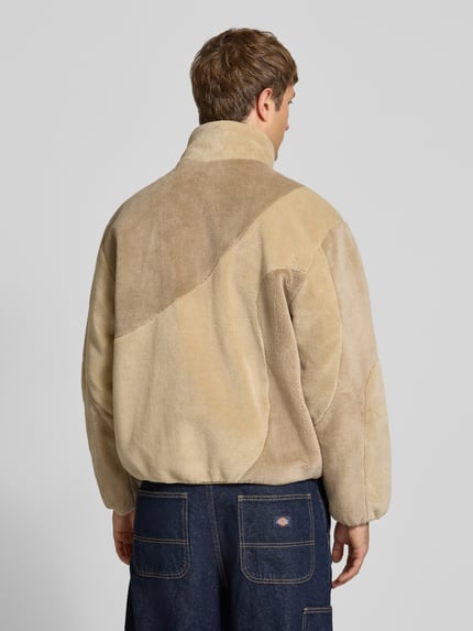 ONLY & SONS Regular Fit Fleecejacke mit Stehkragen Beige 5