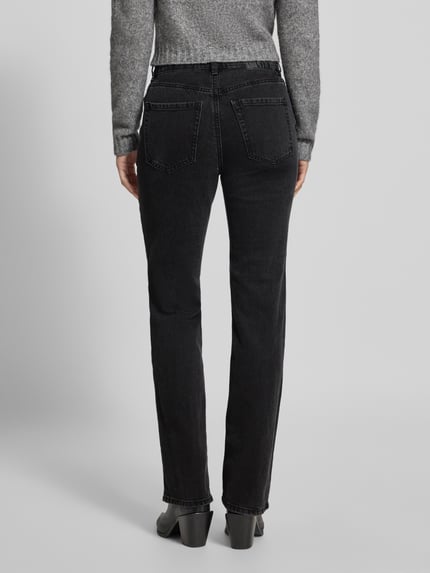 VERO MODA Jeansy z szeroką nogawką z mieszanki bawełny model ‘TESSA’ Czarny 5