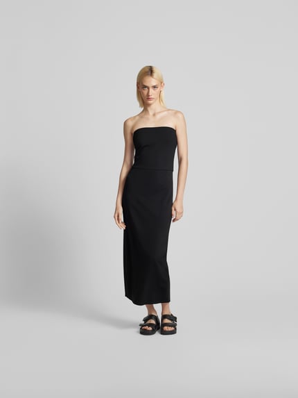 Staud Midi-jurk met naadritssluiting Zwart - 4