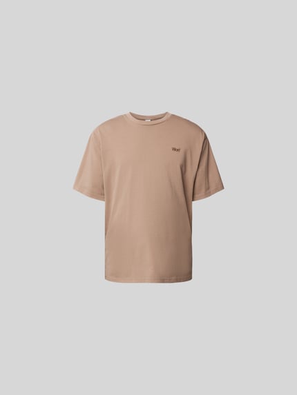 WON HUNDRED T-shirt z wyhaftowanym logo Beżowy 2