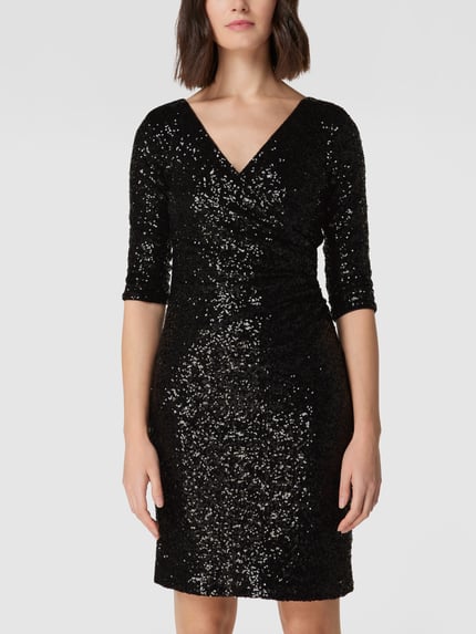 Paradi Cocktailkleid in Wickel-Optik Black 4