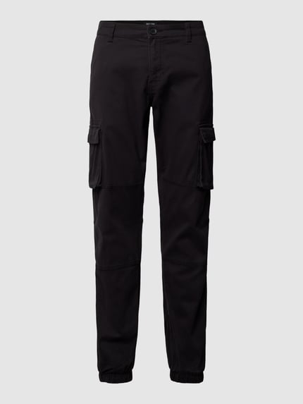 ONLY & SONS Cargobroek met elastische pijpboorden, model 'CANS STAGE' Zwart - 2