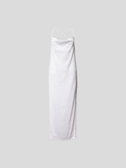 ROTATE Maxi-jurk met pailletten Wit - 2