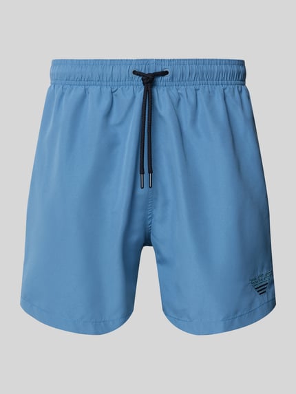 Emporio Armani Badehose mit elastischem Bund Jeansblau 1