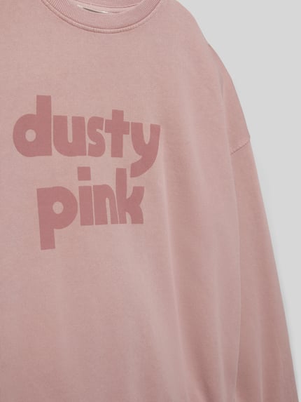 MANGO Sweatshirt mit Statement-Print Altrosa 2
