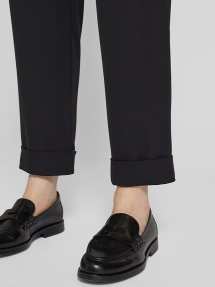 Jake*s Collection Spodnie do garnituru o kroju slim fit z zakładkami w pasie Czarny 3