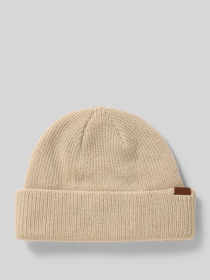 Columbia Beanie mit Label-Detail Kitt 1