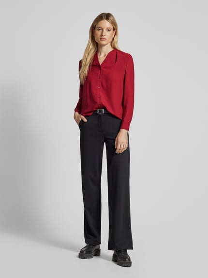 Calvin Klein Womenswear Bluzka z listwą guzikową na całej długości Czerwony 1