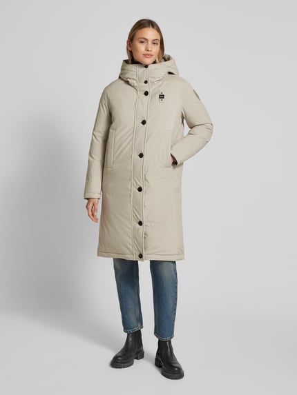Blauer USA Daunenmantel mit Label-Patch Beige 4