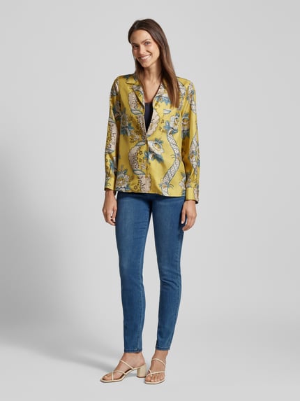 FREE/QUENT Slim Fit Jeans mit breitem elastischem Bund Modell 'SHANTAL' Jeansblau 1