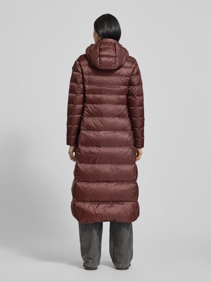 Blauer USA Lange donsjas met capuchon model 'ANITA' Bordeaux - 5
