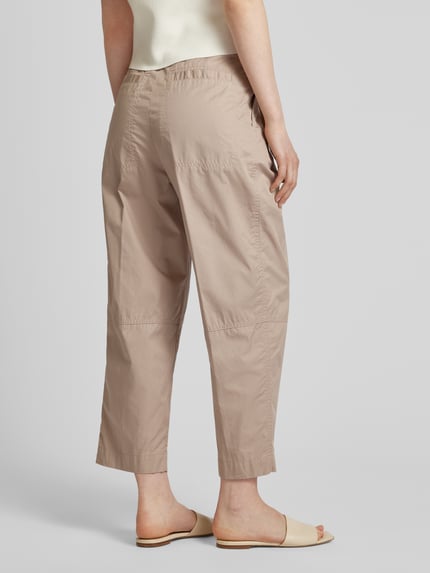 BOSS Loose fit broek met achterzakken, model 'Takarla' Beige - 5
