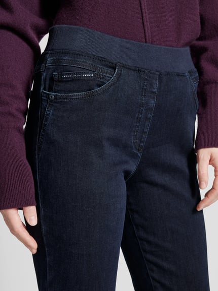 Raphaela By Brax Straight Fit Jeans mit elastischem Bund Dunkelblau 3