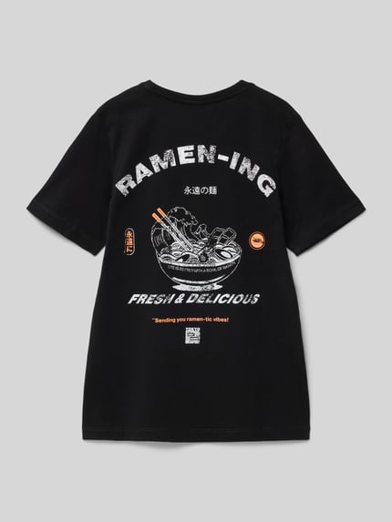 s.Oliver RED LABEL Regular Fit T-Shirt aus reiner Baumwolle Black 3