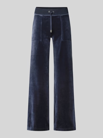 Juicy Couture Spodnie typu track pants z wpuszczanymi kieszeniami model ‘LAYLA’ Ciemnoniebieski 2