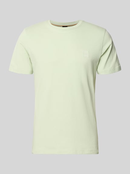 Produktfoto, Regular Fit T-Shirt aus reiner Baumwolle Modell 'TALES' von BOSS Orange, efekt: jednolity kolor, krój regular fit, naszywka z logo, okrągły dekolt, krótki rękaw, bawełna