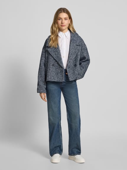 My Essential Wardrobe Regular Fit Jacke mit Woll-Anteil Modell 'Maggie' Black 1