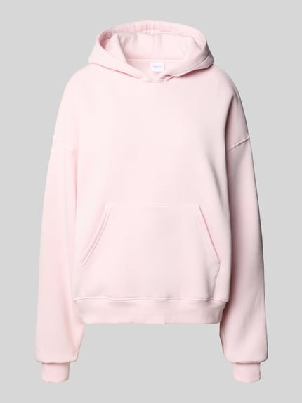 Productfoto, Regular Fit Hoodie mit Känguru-Tasche model 'Iconic' van Gina Tricot, dames hoodie van katoenmix, elastische boorden