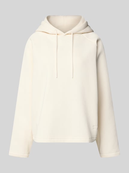Produktfoto, Hoodie mit Kapuze von Smith and Soul in Creme, Baumwoll-Mix, Lockerer-Schnitt, Kapuze mit Tunnelzug, Statement-Stitching.