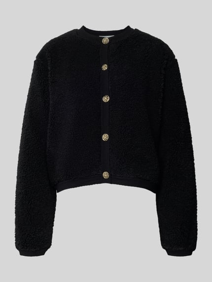 Teddyjacke mit Knopfleiste Shop The Look MANNEQUINE
