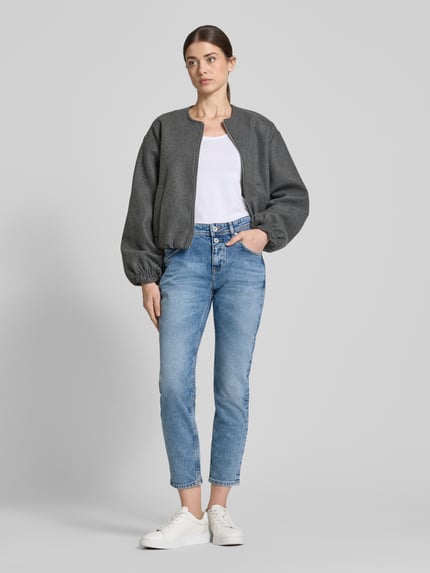 Marc O'Polo Jeansy o kroju boyfriend fit z detalami z logo Jasnoniebieski 1