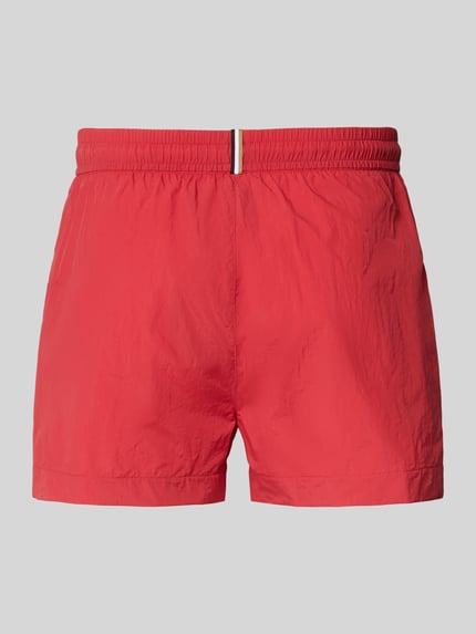 BOSS regular fit zwembroek met labelprint model 'MOONEYE' Rood - 3