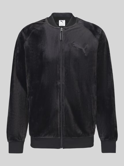 PUMA Performance Regular Fit Sweatjacke in Samt-Optik Black 2